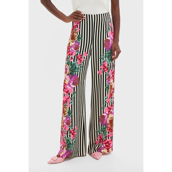 Tuckernuck Pants - TUCKERNUCK Flowering Trellis Drapey Twill Erin Pants Size L NWT